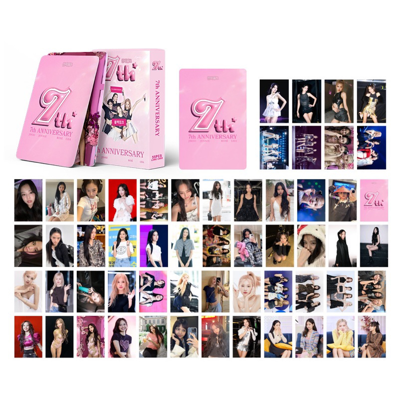 BLACKPINK Card Set 54 Tấm Thẻ Ảnh lomo Nhóm Nhạc