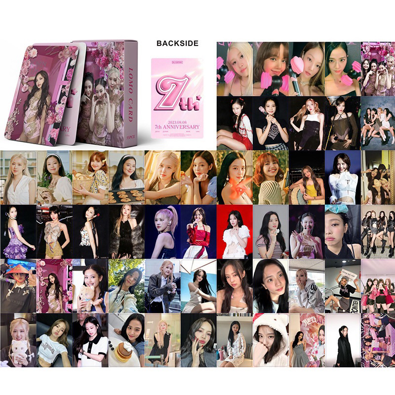 BLACKPINK Card Set 54 Tấm Thẻ Ảnh lomo Nhóm Nhạc