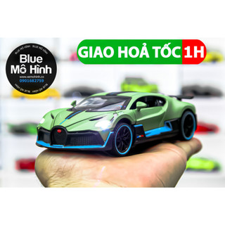 Xe mô hình bugatti divo mt 1:32 xanh lá mờ