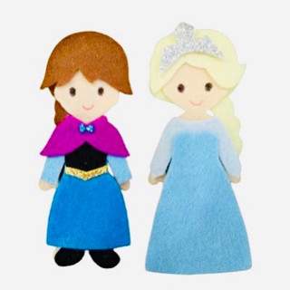 Búp bê vải bán rời - 2 lớp dày (Bộ Lâu đài 12 Công chúa Disney - Tulip Store) - Đồ chơi Sách vải cho bé gái