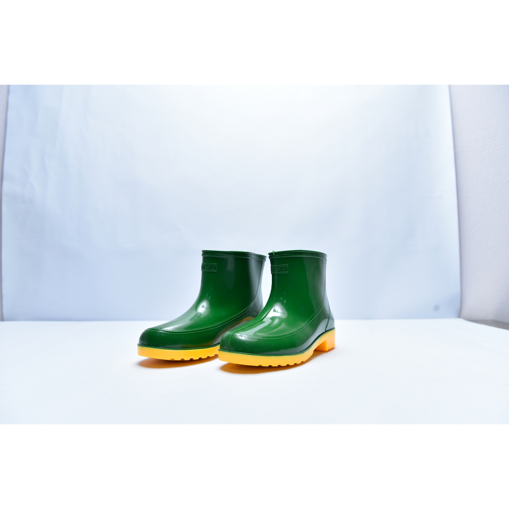 [U09] Ủng cổ thấp PVC Hoa San bảo hộ lao động, chịu nước, chống trơn trượt, va đập - Đồ bảo hộ lao động cao cấp