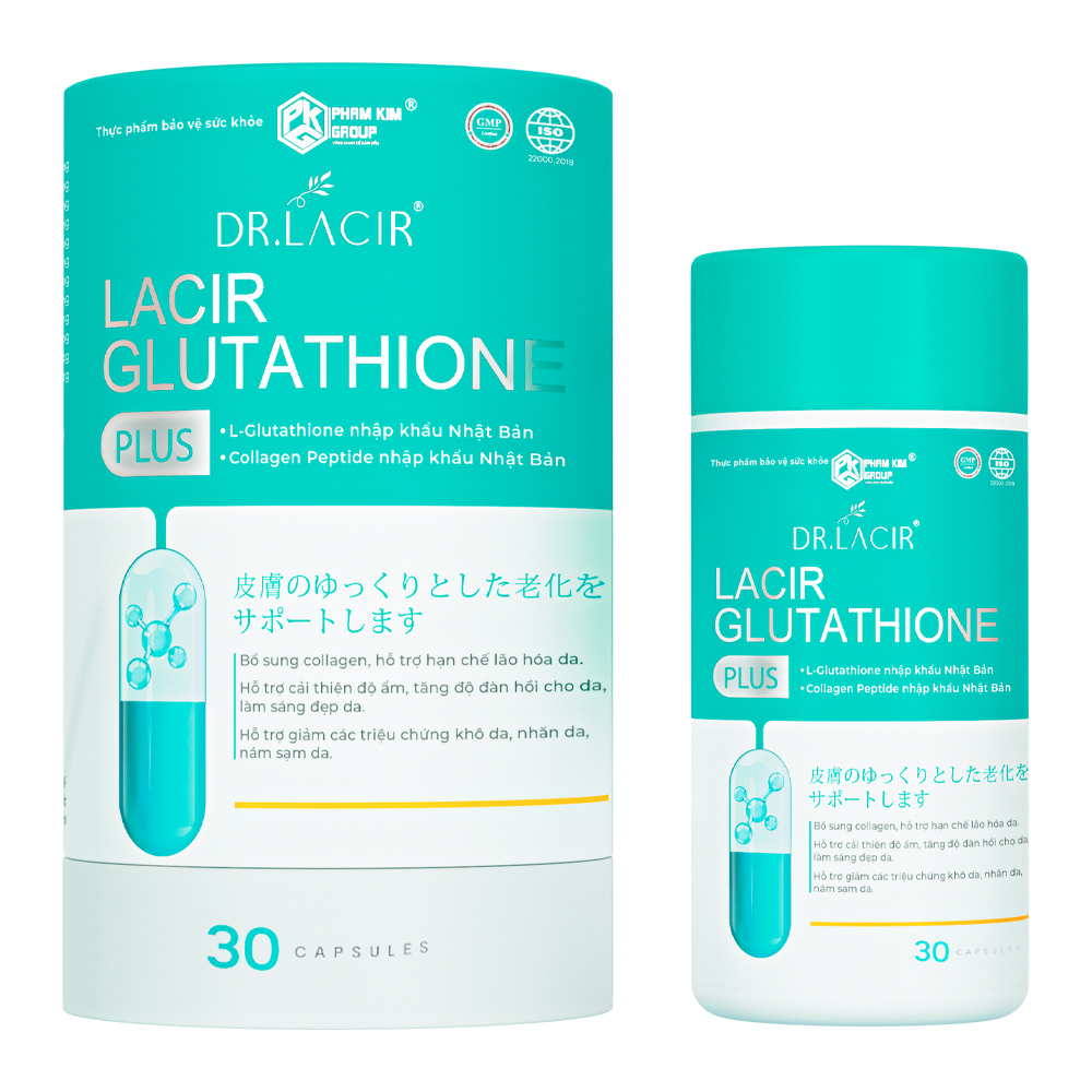 Viên Uống Dr Lacir Glutathione Plus Hộp 30 viên
