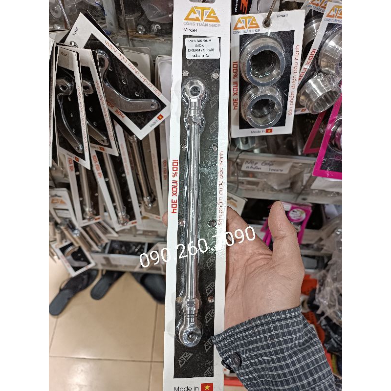 Pát giữ má đùm inox304 Thailan thương hiệu CTS gắn nhiều dòng xe