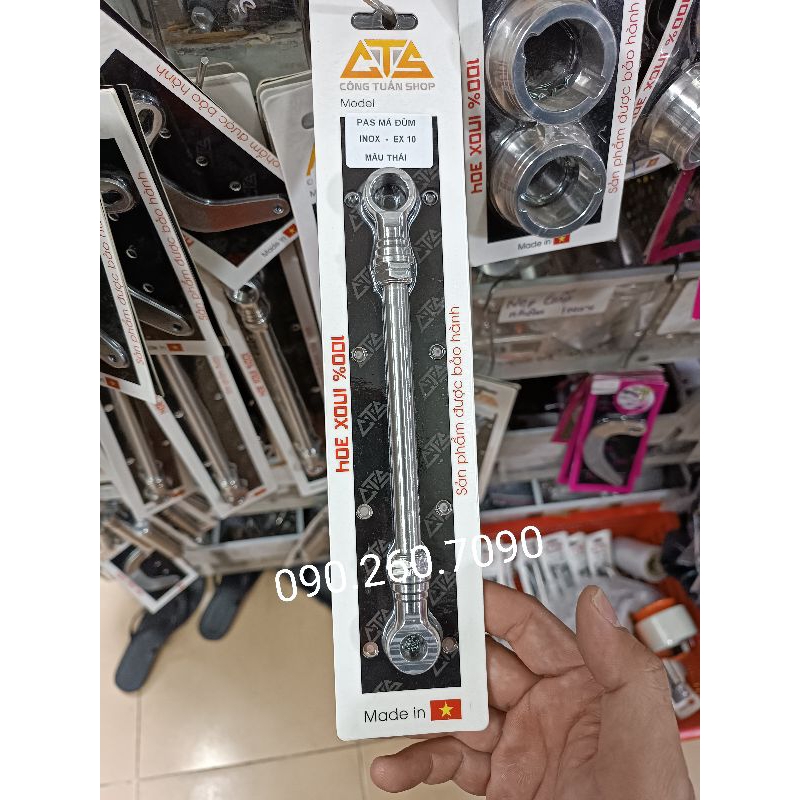 Pát giữ má đùm inox304 Thailan thương hiệu CTS gắn nhiều dòng xe