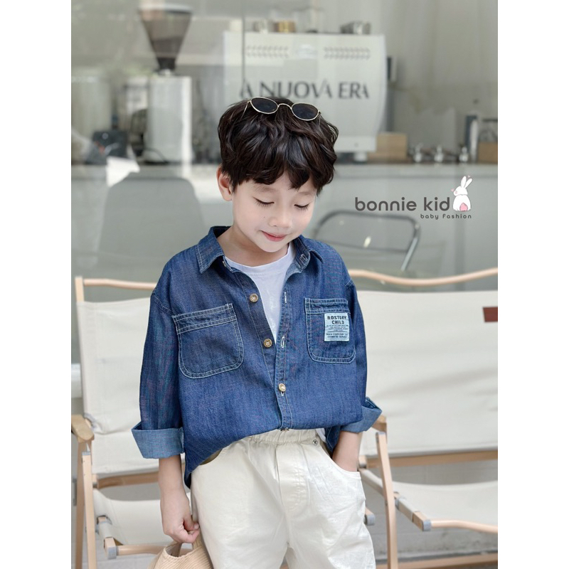 Áo SƠ MI bò cho bé