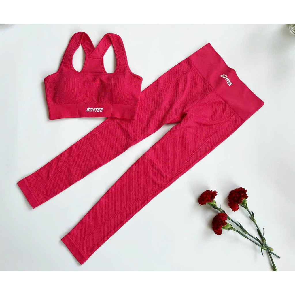 Sét đồ tập gym nữ quần 9 tấc LULY SPORT mút đúc liền hàng Quảng Châu cao cấp,thấm hút mồ hôi, co giãn 4 chiều