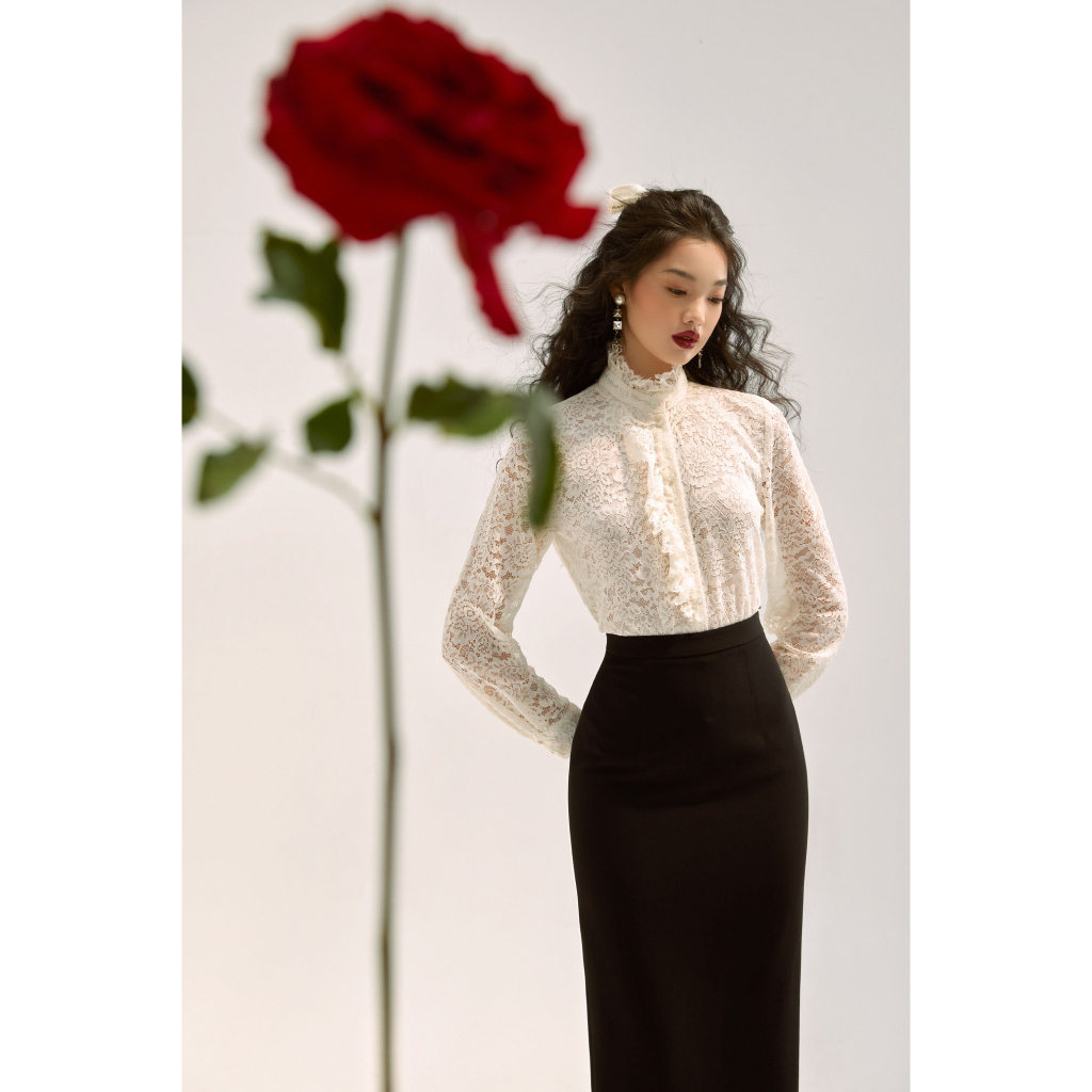 Áo sơ mi ren Amira Top HUONG BOUTIQUE HBSM1098