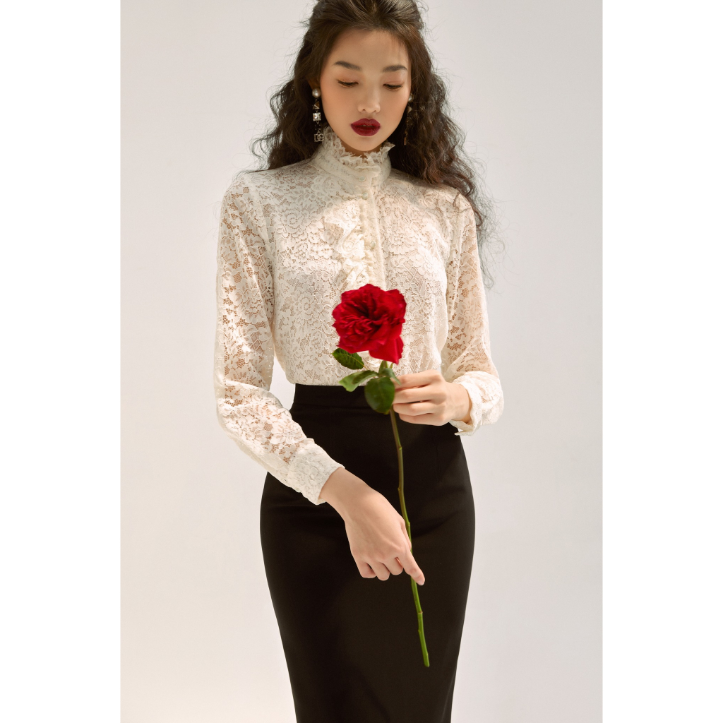 Áo sơ mi ren Amira Top HUONG BOUTIQUE HBSM1098