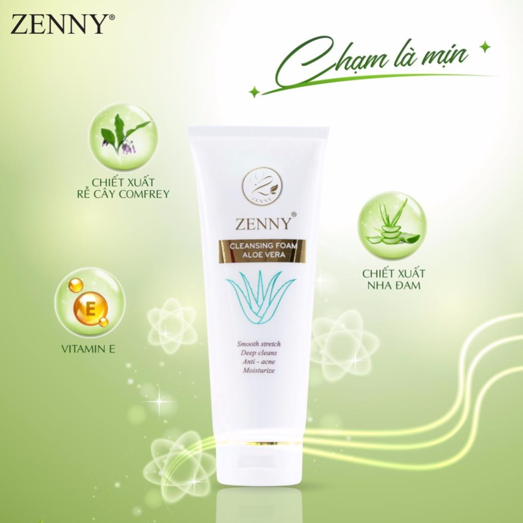 Sữa Rửa Mặt Thiên Nhiên Làm Sạch Sâu Sáng Da Ngừa Mụn Se Khít Lỗ Chân Lông ZENNY COSMETIC