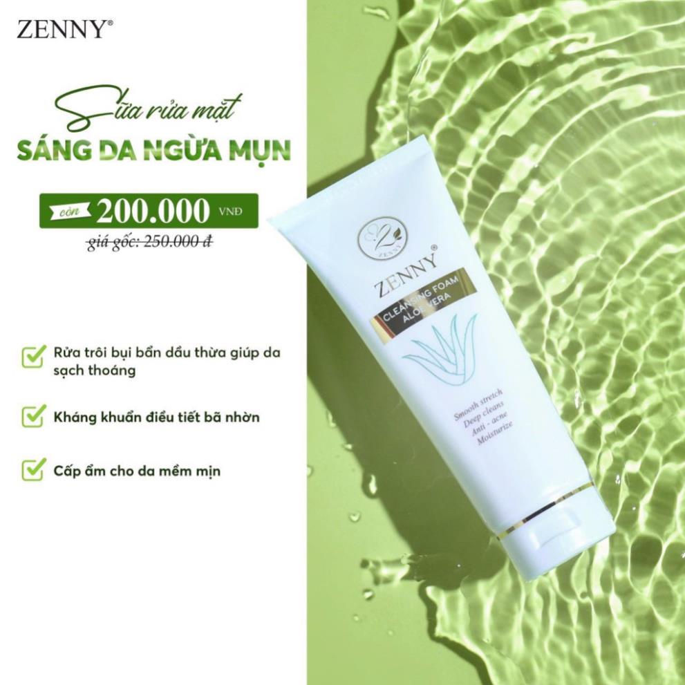 Sữa Rửa Mặt Thiên Nhiên Làm Sạch Sâu Sáng Da Ngừa Mụn Se Khít Lỗ Chân Lông ZENNY COSMETIC