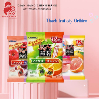 Thạch trái cây Orihiro (Bịch 12 gói - 24 gói)