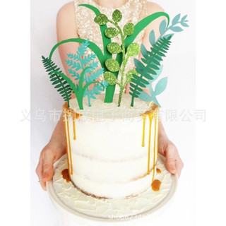 Bộ lá cây trang trí bánh kem, bánh sinh nhật