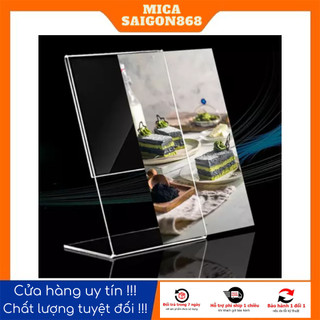 (Chuyên SLL) Bảng menu để bàn chữ L -  bảng QR Code  - khổ dọc - khổ ngang  A4 - A5 - A6 - A7