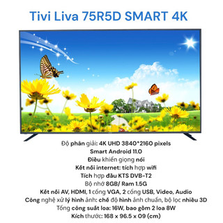 Tivi Liva 75R5D SMART 4K