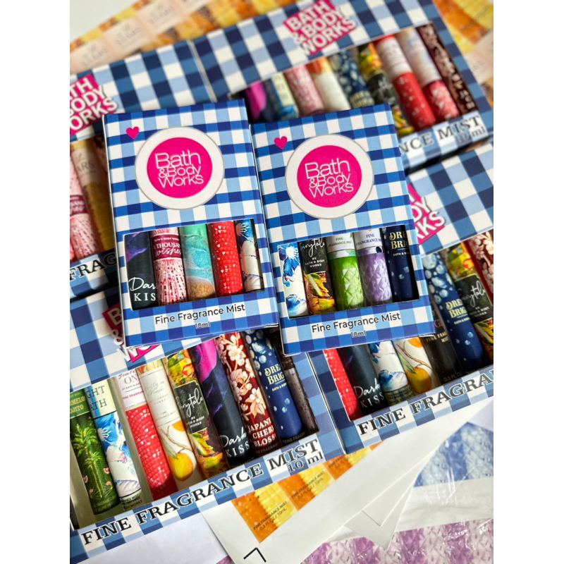 SET CHIẾT XỊT THƠM TOÀN THÂN BATHBODYWORKS 10ml*5