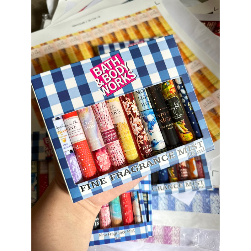 SET CHIẾT XỊT THƠM TOÀN THÂN BATHBODYWORKS 10ml*5