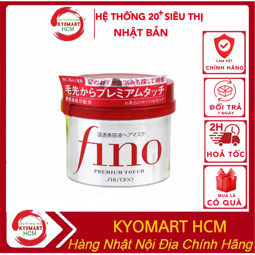 Kem ủ và hấp tóc Fino của Shishedo, kem ủ tóc Fino Nhật Bản