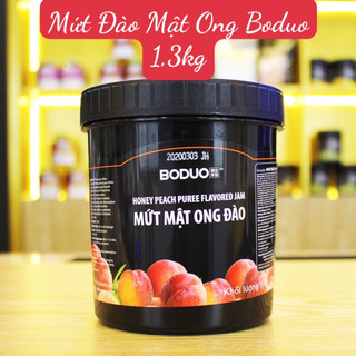 Mứt Đào Mật Ong Boduo Hũ 1,3kg