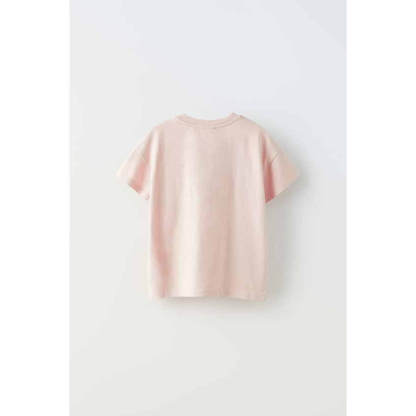 Áo thun thêu Slogan bé gái Zara Authentic new thu đông 2023