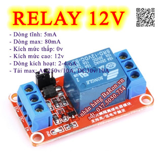 Relay 12V làm công tắc cảm biến chạm có bảo vệ chập cháy ngược Max 2000w