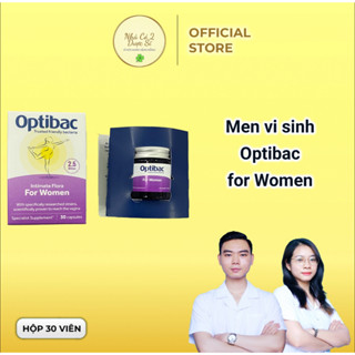 Men lợi khuẩn Optibac Tím Hộp 30 viên - Tặng viên sủi Heilusan Multivitamin - Nhập khẩu chính hãng - uống cho nữ giới