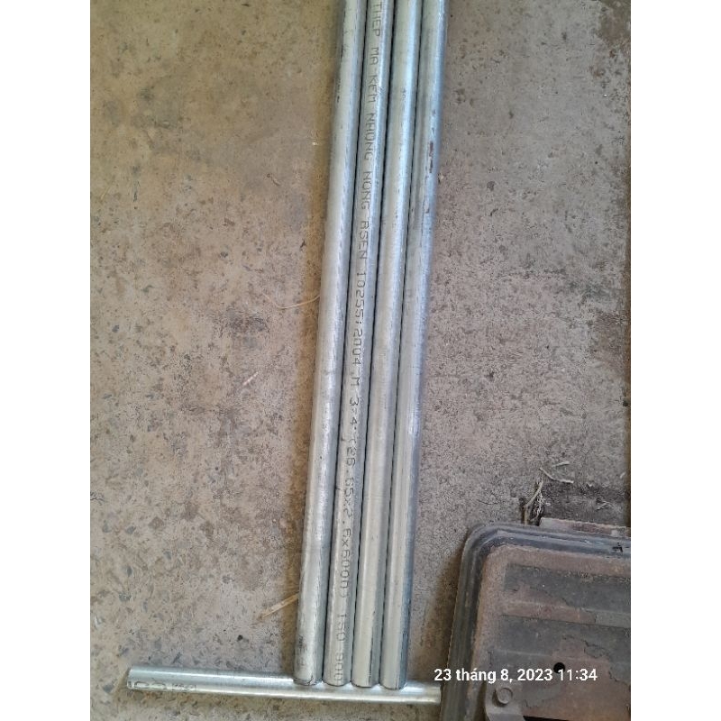 Ống sắt kẻm phi 27 dày 2,5 mm _ dài 200cm _ 2m giá rẻ