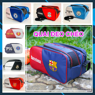 Túi 02 NGĂN Đựng Giày Đá Bóng, giày thể thao. Túi Câu lạc bộ đựng giày. Túi có quai xách và quai đeo chéo tiện dụng