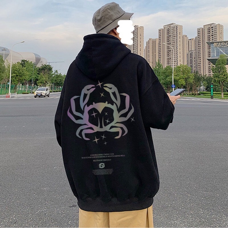 Áo Hoodie In Hình 7 Cung Hoàng Đạo Phản Quang 7 Màu Nam Nữ, Áo Hoodie Nỉ Bông Unisex Chất Dày Hàn Quốc Đầy Đặn