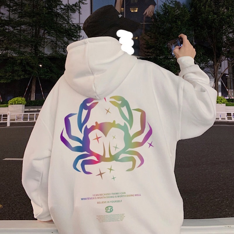 Áo Hoodie In Hình 7 Cung Hoàng Đạo Phản Quang 7 Màu Nam Nữ, Áo Hoodie Nỉ Bông Unisex Chất Dày Hàn Quốc Đầy Đặn