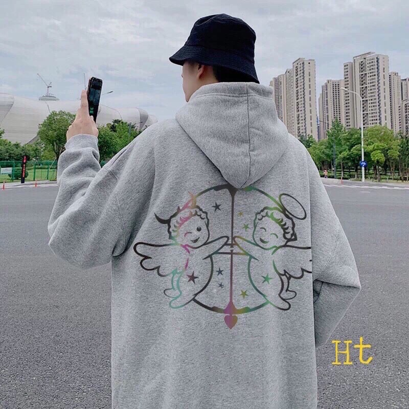 Áo Hoodie In Hình 7 Cung Hoàng Đạo Phản Quang 7 Màu Nam Nữ, Áo Hoodie Nỉ Bông Unisex Chất Dày Hàn Quốc Đầy Đặn