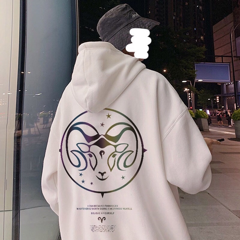 Áo Hoodie In Hình 7 Cung Hoàng Đạo Phản Quang 7 Màu Nam Nữ, Áo Hoodie Nỉ Bông Unisex Chất Dày Hàn Quốc Đầy Đặn