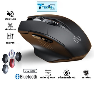 Chuột Không Dây Pin Sạc TEKGo Inphic PM6 Chống Ồn Kết Nối Bluetooth 5.0 và Wireless 2.4G Pin 5 Tuần