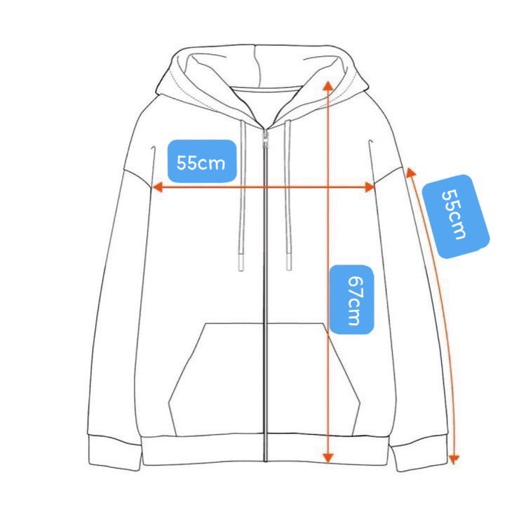 Áo khoác nỉ bông trơn 669269