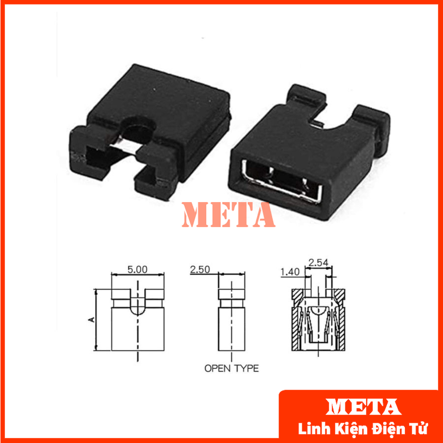 Jump chốt 2.54mm 2p