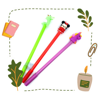 Bút viết gel nước hình thú nhiều mẫu dễ thương cute ngẫu nhiên mực xanh / tím