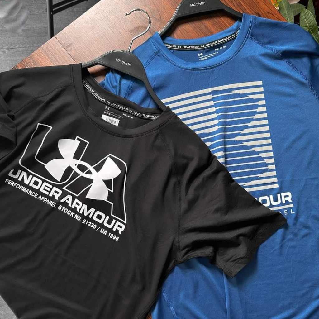 Áo thun thể thao U.A Logo Short Sleeves T-shirt Chính Hãng Chất liệu thun polyesters co giản , mát lạnh - Aries