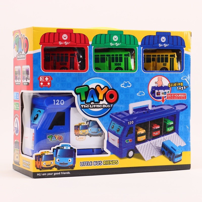 𝐇𝐎𝐓 Đồ Chơi Trạm 4 Xe Buýt Tayo