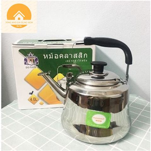 ẤM ĐUN NƯỚC INOX THÁI 1L-&gt;6L SỬ DỤNG ĐƯỢC BẾP TỪ - SIÊU NƯỚC INOX CAO CẤP