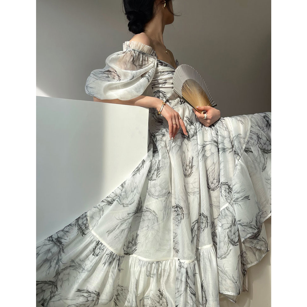 Đầm Thiết Kế Tay Lồng Đèn Vh67