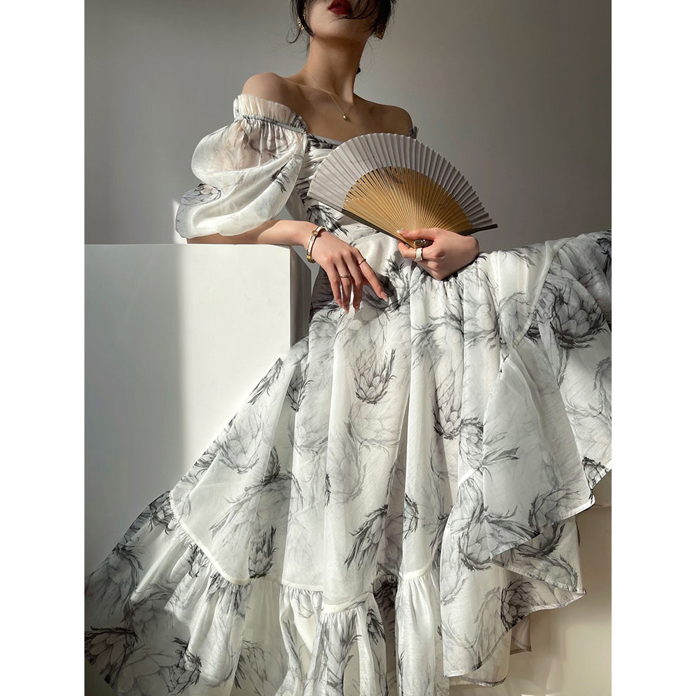 Đầm Thiết Kế Tay Lồng Đèn Vh67