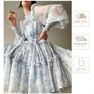 Đầm Thiết Kề Bèo Xòe Vh68