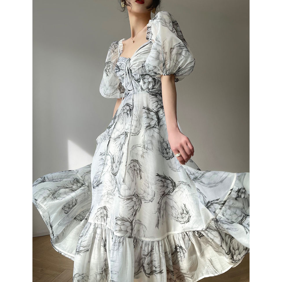 Đầm Thiết Kế Tay Lồng Đèn Vh67