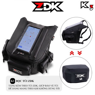 Túi để gắn treo ghi đông cổ đầu xe máy loại to lớn ZDK K3 cao cấp xịn tốt chính hãng giá rẻ xem bản đồ giao hàng shipper