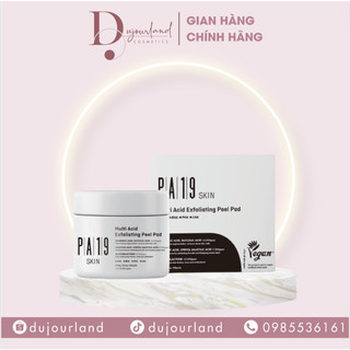 Bông tẩy tế bào chết toner pad pa19skin multi acid exfoliating peel pad-freeship-làm sạch tế bào chết, bã nhờn
