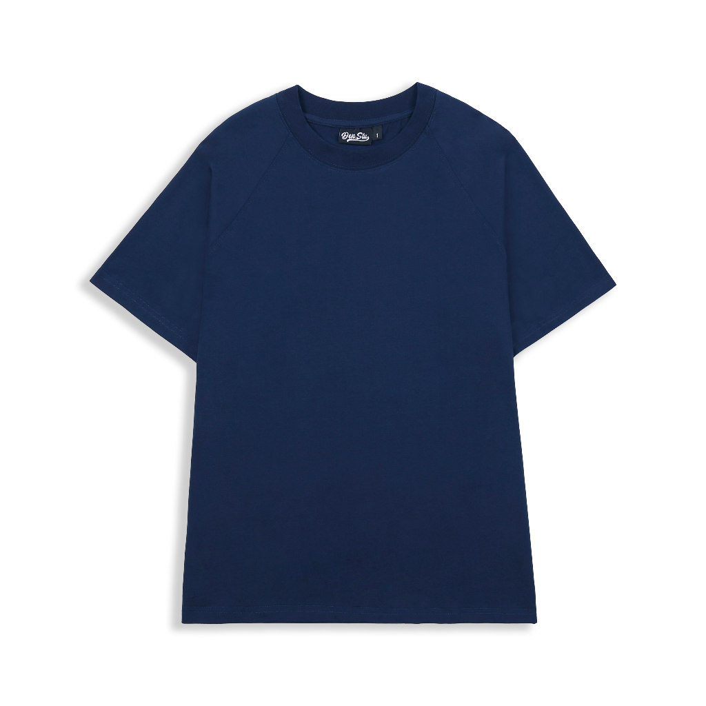 Áo Thun Trơn Raplan Form Boxy Đen Studio Premium Cotton 4 chiều