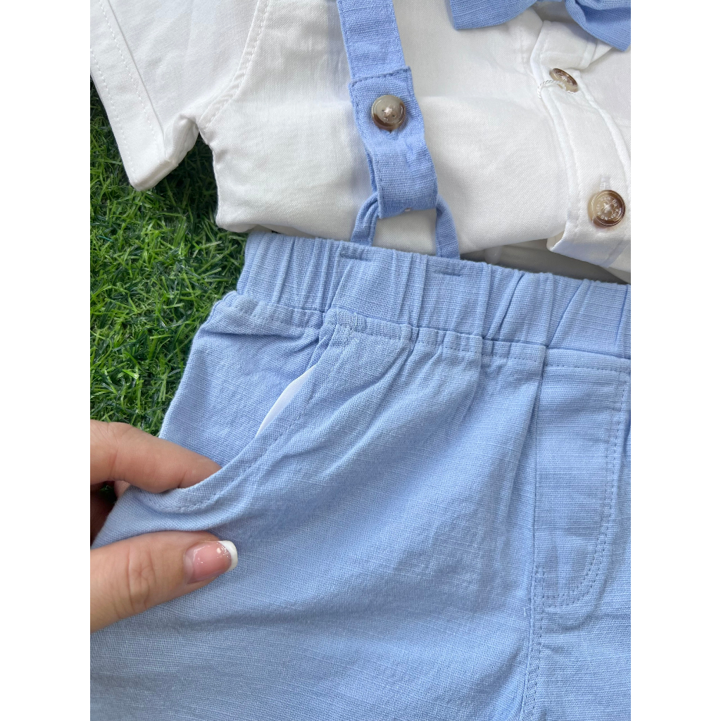 Sét yếm công tử bé trai sinh nhật, thôi nôi, đầy tháng, chụp hình, đi tiệc size 4-13kg