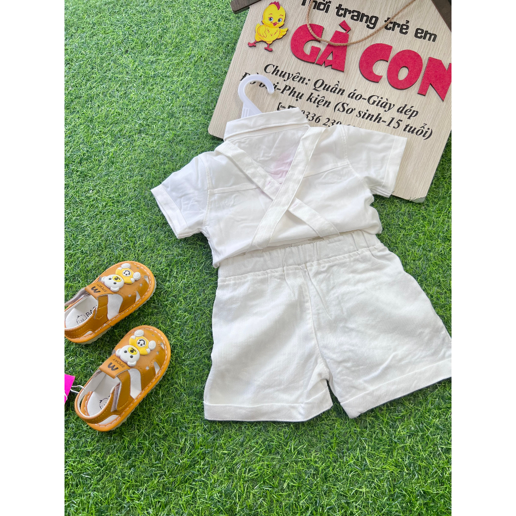 Sét yếm công tử bé trai sinh nhật, thôi nôi, đầy tháng, chụp hình, đi tiệc size 4-13kg