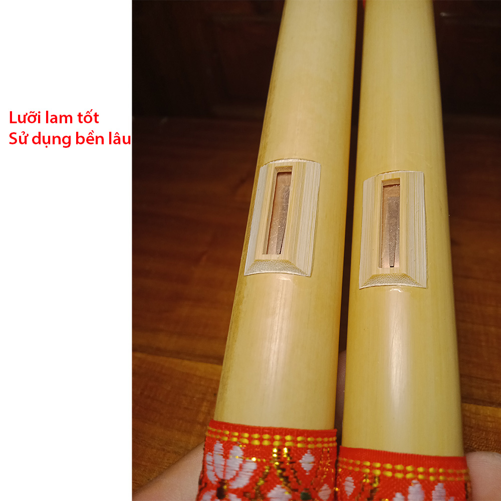 Sáo Mèo Kép Việt Tông Đô Quấn Vải Đỏ