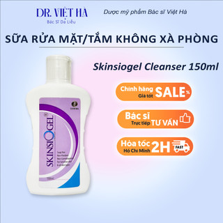 Sữa rửa mặt/tắm không xà phòng cho mọi loại da Skinsiogel Cleanser| Bs Hà Da Liễu Khuyên Dùng