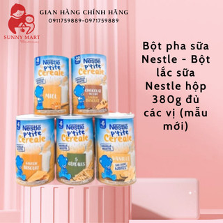 Bột pha sữa Nestle - Bột lắc sữa Nestle hộp 380g đủ các vị (mẫu mới)